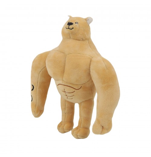 9.8inch  Plush Toy Backrooms Buff Doge Horror Game Figure Stuffed Doll Soft Stuffed Animal Toy For Kids Fans